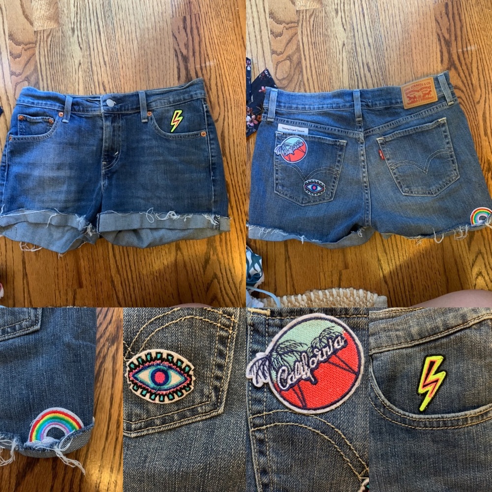 Custom jean shorts